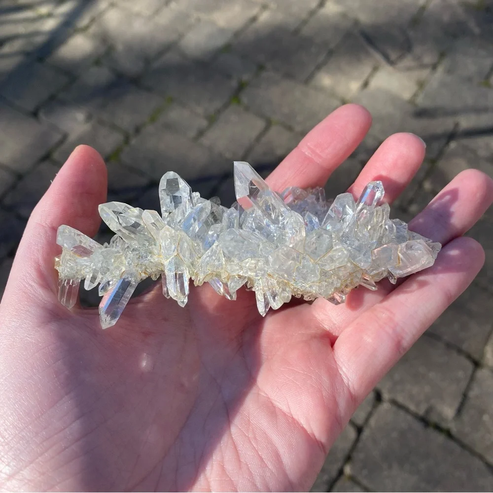 Himalayan Quartz with Clinochlore on a Matrix Crystal Specimen - Picture 1 of 6